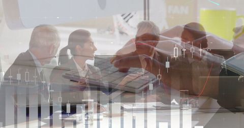 Digital Financial Analysis with Business Professionals - Download Free Stock Images Pikwizard.com
