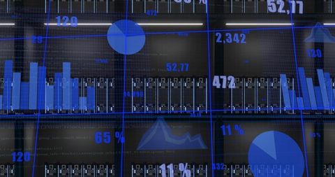 Digital Data Processing Over Computer Server Network - Download Free Stock Images Pikwizard.com