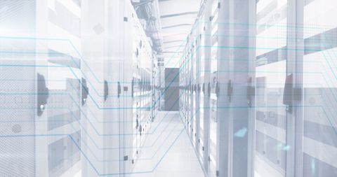 network security concept in futuristic data center - Download Free Stock Images Pikwizard.com