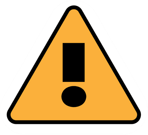 flat caution sign with exclamation mark on transparent background - Download Free Stock Videos Pikwizard.com