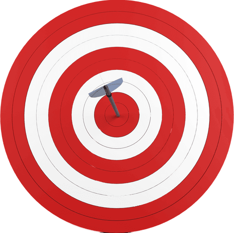 dart hits center of target on transparent background - Download Free Stock Videos Pikwizard.com