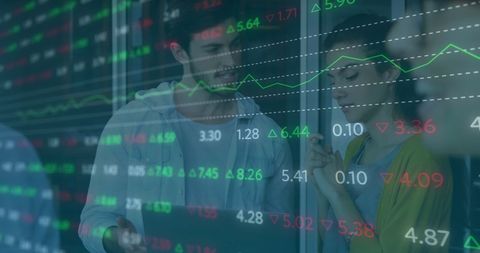Stock Market Analysis with Business Executives Brainstorming - Download Free Stock Images Pikwizard.com
