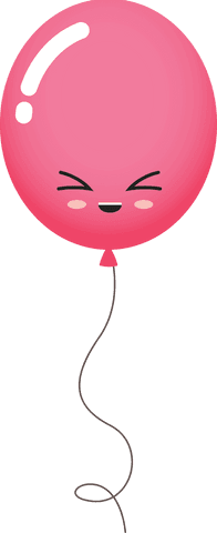 Smiling Pink Balloon with Strings on Transparent Background - Download Free Stock Videos Pikwizard.com