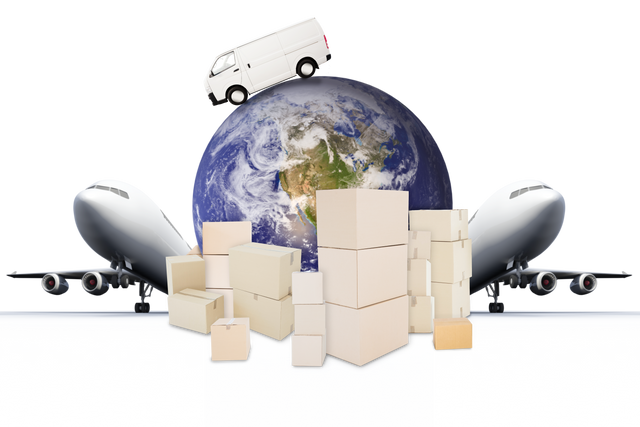 Transparent Background Global Logistics Composition Illustration - Download Free Stock Videos Pikwizard.com