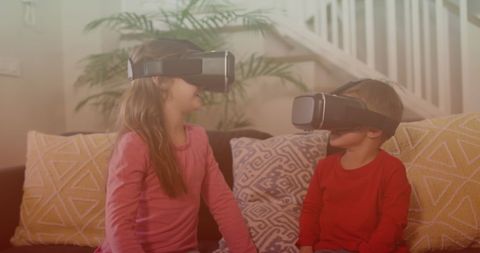 Siblings Engaging with Virtual Reality at Home for Educational Fun