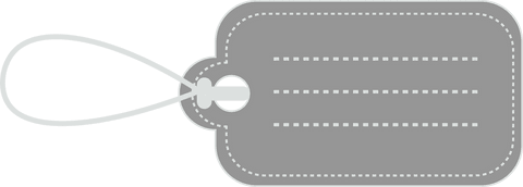 Transparent Vector Gift Tag with Dotted Text Lines - Download Free Stock Videos Pikwizard.com