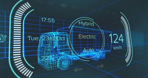 Futuristic Digital Truck Display Concept