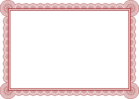 Red Decorative Frame on Transparent Background - Download Free Stock Videos Pikwizard.com