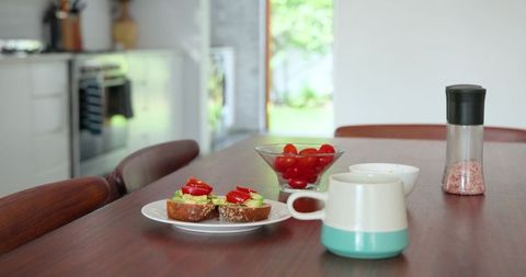 Delicious Avocado Toast in Cozy Kitchen Environment