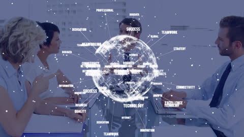 Diverse Business Team Discussing Global Technology Strategy