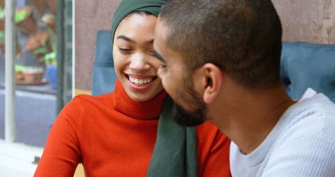 Smiling Young Couple Enjoying Quality Time Together