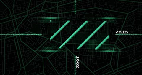 futuristic digital network visualization in neon green over grid - Download Free Stock Images Pikwizard.com