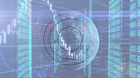 Digital Data Process Analytics Concept with Scope Overlay