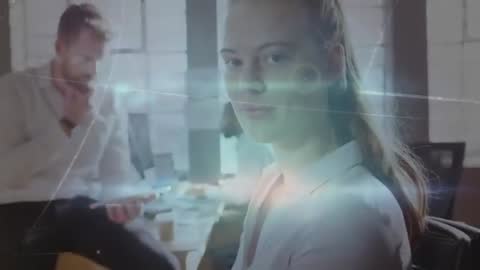 Futuristic Office Collaboration with Holographic Data