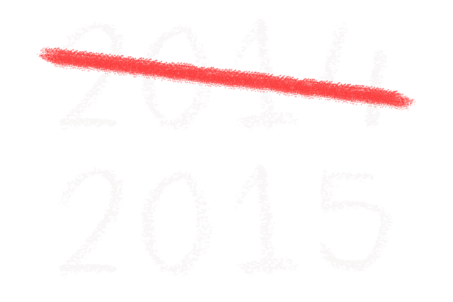 2014 Crossed Out Transition to 2015 Transparent Background - Download Free Stock Videos Pikwizard.com