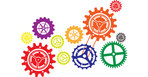colorful cogs vector on transparent background for engineering design - Download Free Stock Videos Pikwizard.com