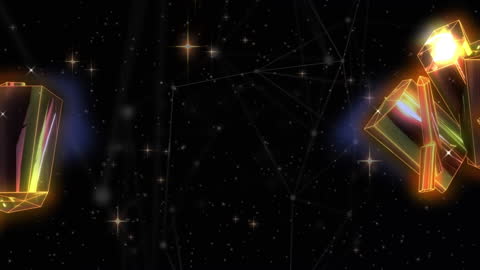 Dynamic Level-Up Animation with Geometric Crystals