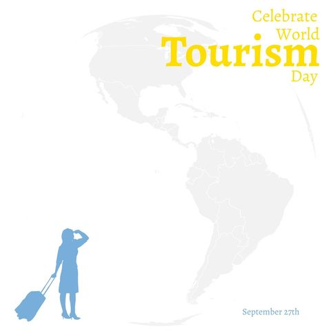 world tourism day celebration centering on global travels - Download Free Stock Templates Pikwizard.com