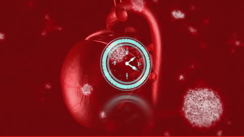 Digital Transformation of Heart with Data Visualization Overlay