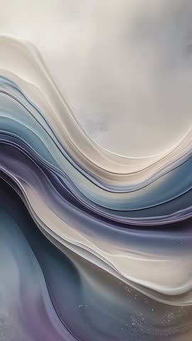Flowing Abstract Wave Layers Creating Calming Vertical Ambient Loop for Backgrounds