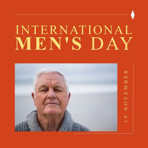 international men's day celebration with senior man - Download Free Stock Templates Pikwizard.com