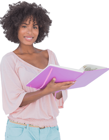 beautiful woman smiling holding transparent photo album - Download Free Stock Videos Pikwizard.com