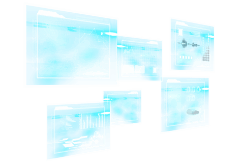 digital interface screens with charts on transparent background - Download Free Stock Videos Pikwizard.com