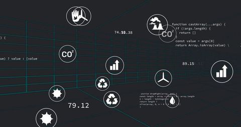 Interactive 3D Data Visualization on Environmental Analytics - Download Free Stock Images Pikwizard.com