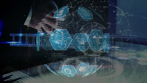 Digital Healthcare Network Interface Visualization