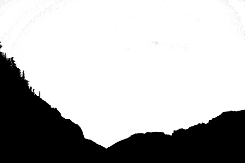 Transparent Mountain Silhouette in Black and White - Download Free Stock Videos Pikwizard.com