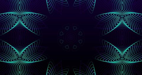 Glowing Kaleidoscope Pattern in Hypnotic Motion - Download Free Stock Images Pikwizard.com