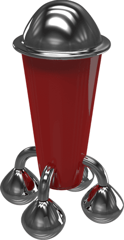 Transparent Retro Silver Red Space Rocket Illustration - Download Free Stock Videos Pikwizard.com
