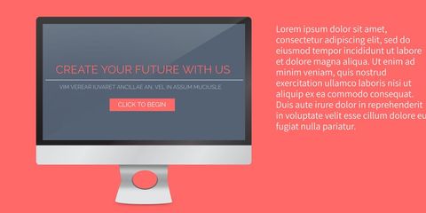 Dynamic Computer Monitor with Call-to-Action on Landing Page - Download Free Stock Templates Pikwizard.com