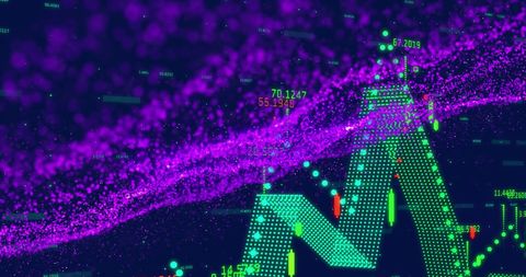Digital Wave and Data Patterns in Stock Market Concept - Download Free Stock Images Pikwizard.com