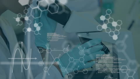 Female Scientist Analyzing Samples Under Microscope