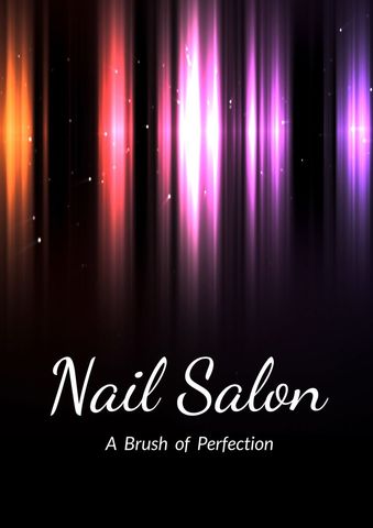 elegant nail salon design with radiant light streaks - Download Free Stock Templates Pikwizard.com