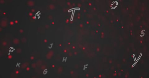 Futuristic DNA Structure with Floating Letters and Numbers