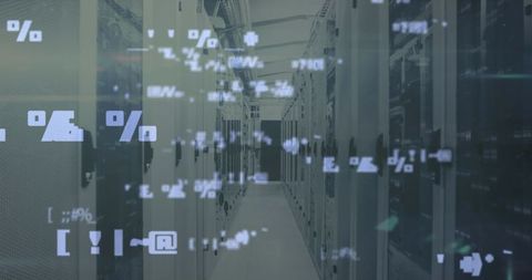 Blurred Data Flows in Server Room Glass - Download Free Stock Images Pikwizard.com