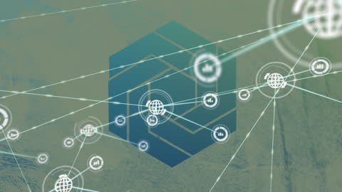 Digital Network Connectivity and Global Communication Concept