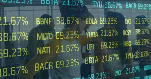 Business Professionals Reviewing Digital Financial Data in Modern Office - Download Free Stock Images Pikwizard.com