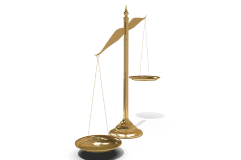 golden balance scale symbol on transparent background - Download Free Stock Videos Pikwizard.com