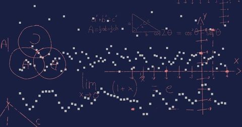 Abstract Mathematical Design on Digital Chalkboard