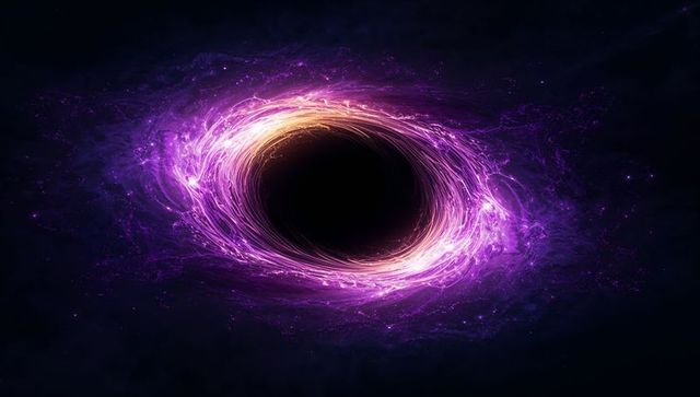 Swirling accretion disk around black hole in deep space
