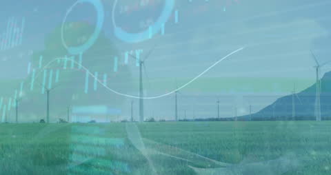 Renewable Energy Data Analysis Concept with Wind Turbines