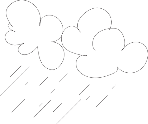 transparent illustration of clouds and rain elements - Download Free Stock Videos Pikwizard.com