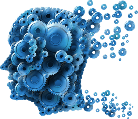 digital head with gears on transparent background vector - Download Free Stock Videos Pikwizard.com