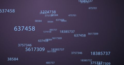 Dynamic Numbers Floating on Purple Background - Download Free Stock Images Pikwizard.com
