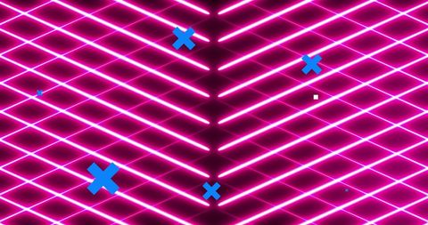 Futuristic Neon Grid With Digital Blue Crosses - Download Free Stock Images Pikwizard.com