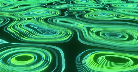 Abstract Futuristic Green and Blue Multi-Layer Line Patterns - Download Free Stock Images Pikwizard.com