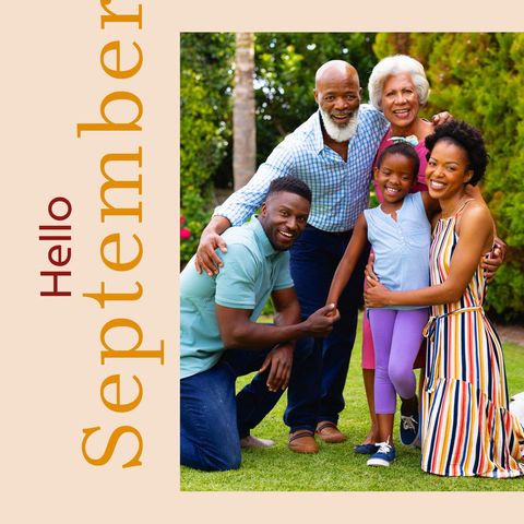 happy family celebrating outdoor arrival of september together - Download Free Stock Templates Pikwizard.com